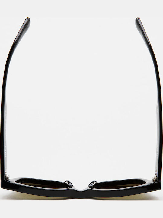 Kaleos Unisex Sonnenbrille mit Schwarz Kunststoff Gestell und Grün Linse Groves 1