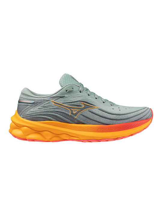 Mizuno Wave Skyrise 5 Γυναικεία Αθλητικά Παπούτσια Running Γκρί