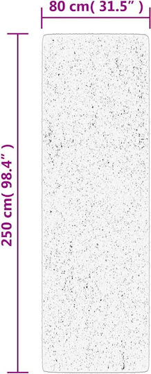 vidaXL Huarte Rutschfest Teppich Rechteckig Synthetisch,Polyester/Cotton/Leather Soft/ Flourishing