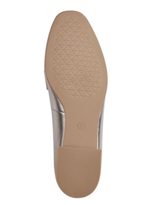 Women's Moccasins in Gold Color