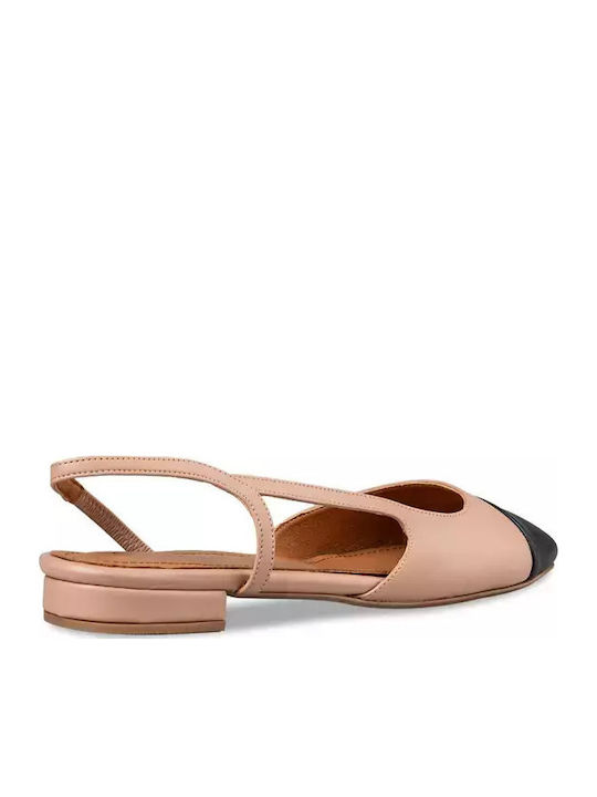 Pantofi balerini pentru femei Slingback in Roz Culori
