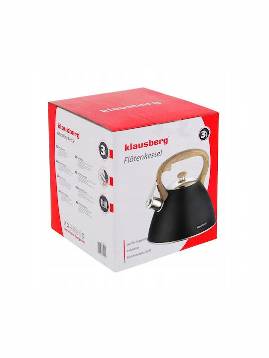 Klausberg Ceainic Inox Negru 3000ml