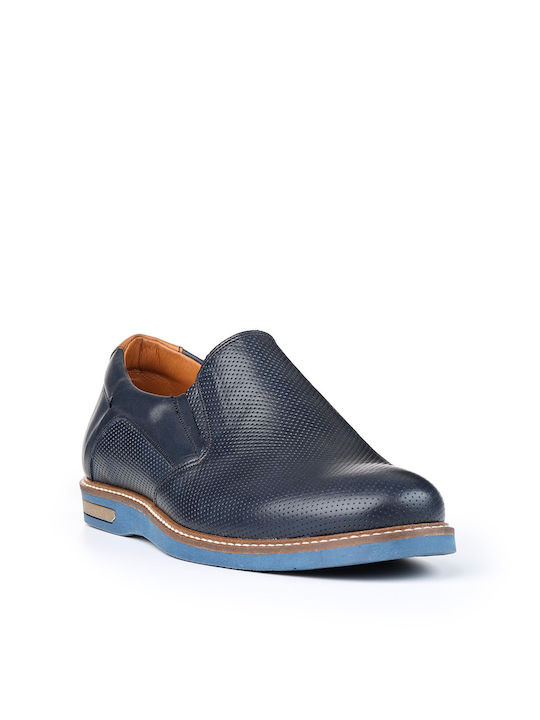 Antonio Shoes Δερμάτινα Ανδρικά Slip-On Μπλε