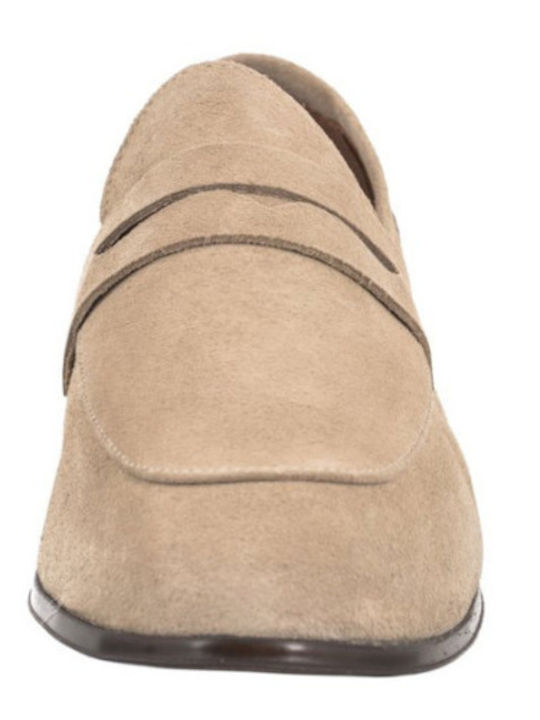 Suede Ανδρικά Loafers σε Μπεζ Χρώμα