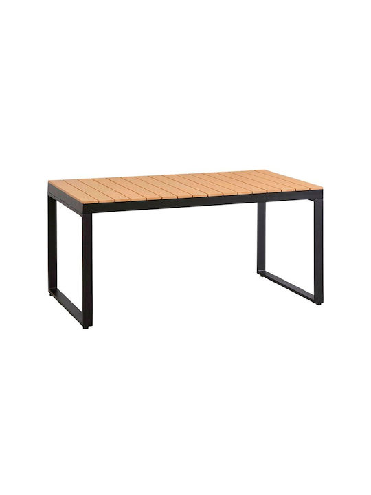 Маса Стабилна Poseidon Black, Karydi 150x82x75бр