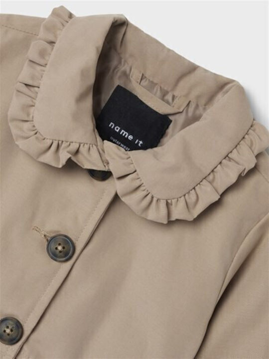 Kids' Trench Coat Beige