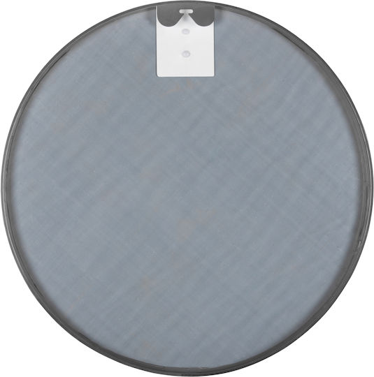 HomeMarkt Oglindă de Perete cu Argintiu Ramă din Metalic Diametru 50cm 1buc