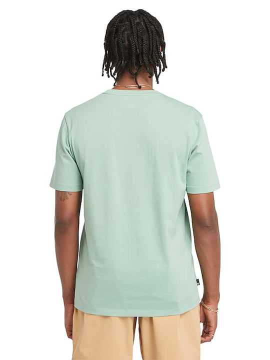 Timberland Linear Herren Kurzarmshirt Green