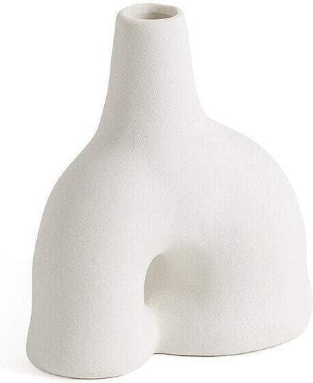 La Redoute Interieurs Keramikvase Weiß 12,2x13cm