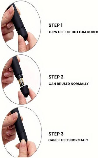 Pretty Lingerie Vibrator Bullet 9.3cm Black