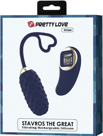 Pretty Love Functions Vibrator Egg with Remote Control Blue