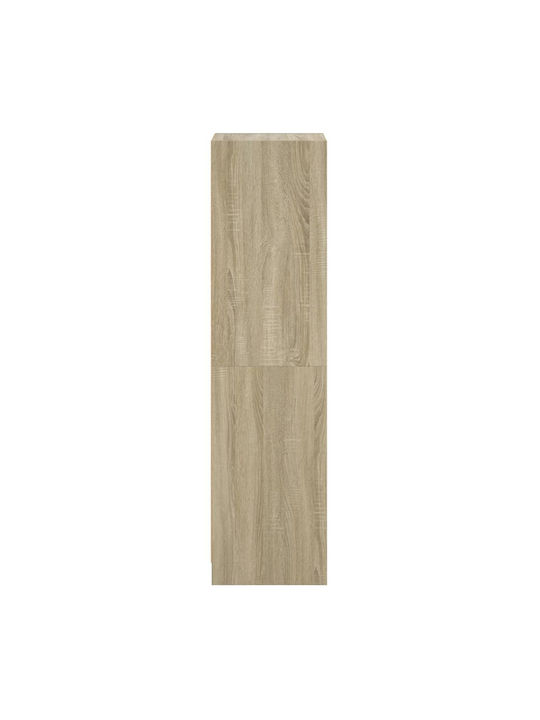 Living Room Display Cabinet Made of Particle Board with Windowed Oak 35x37x142cm