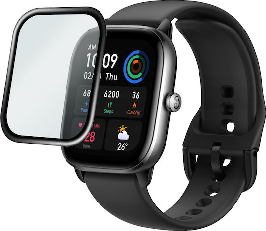Erbord Vollflächig gehärtetes Glas für das Amazfit GTS 4 Mini 1Stück