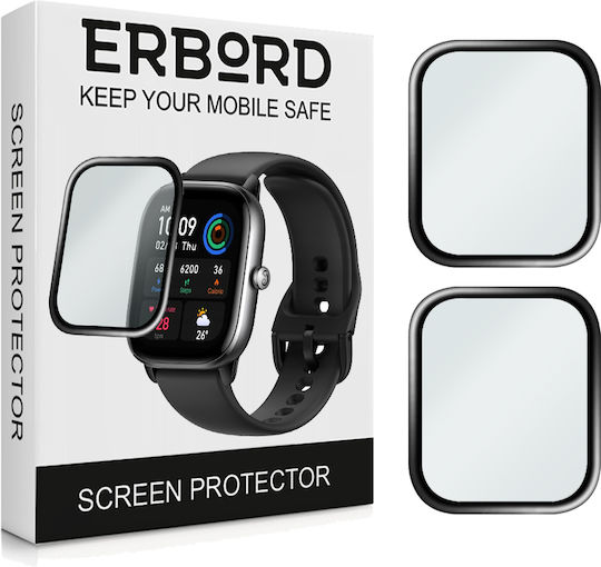 Erbord Vollflächig gehärtetes Glas für das Amazfit GTS 4 Mini 1Stück