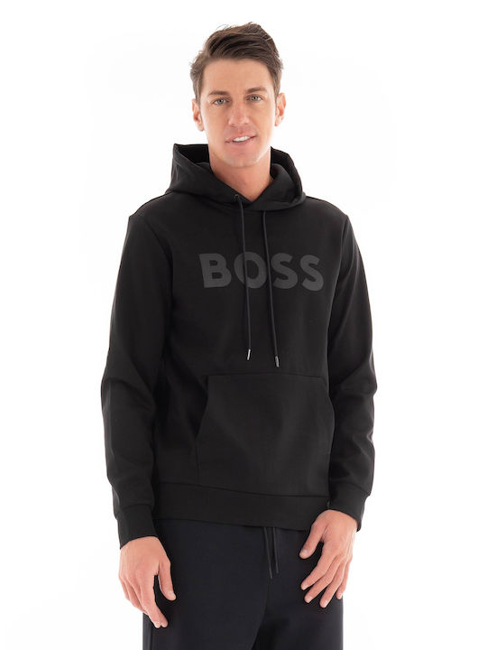 Hugo Boss Men's Sweatshirt with Hood Black