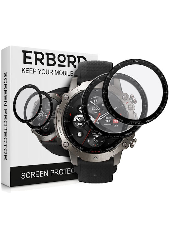 Erbord Full Face Tempered Glass pentru Amazfit Falcon 1buc