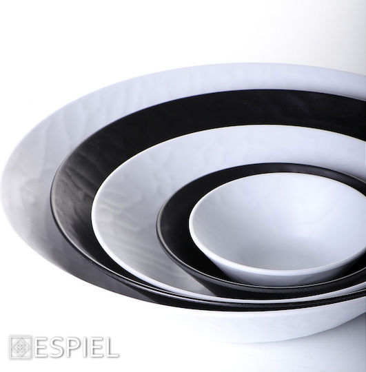 Espiel Wavy Matte Serving Platter Oval Black 40x16cm