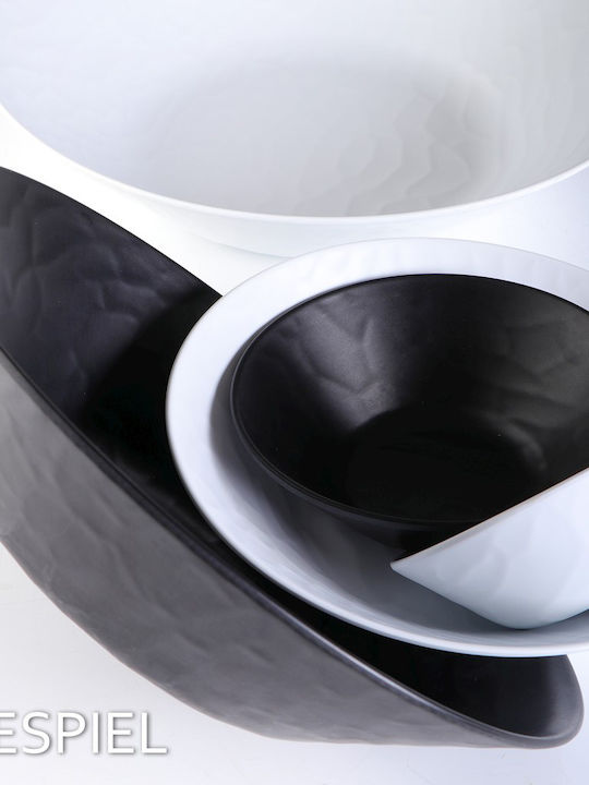 Espiel Wavy Matte Serving Platter Oval Black 40x16cm