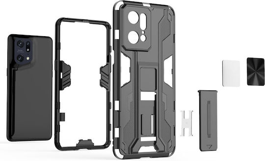 Erbord Back Cover Μεταλλικό Μαύρο (Oppo Find X5 Pro)