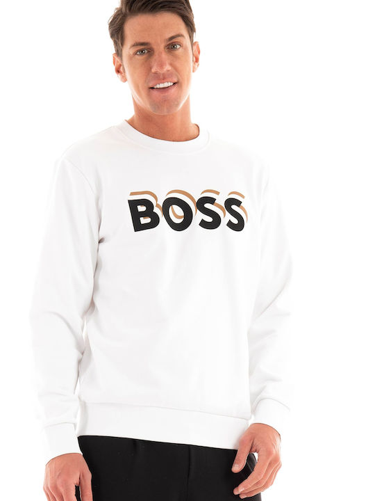 Hugo Boss Мъжки Суитшърт Бял