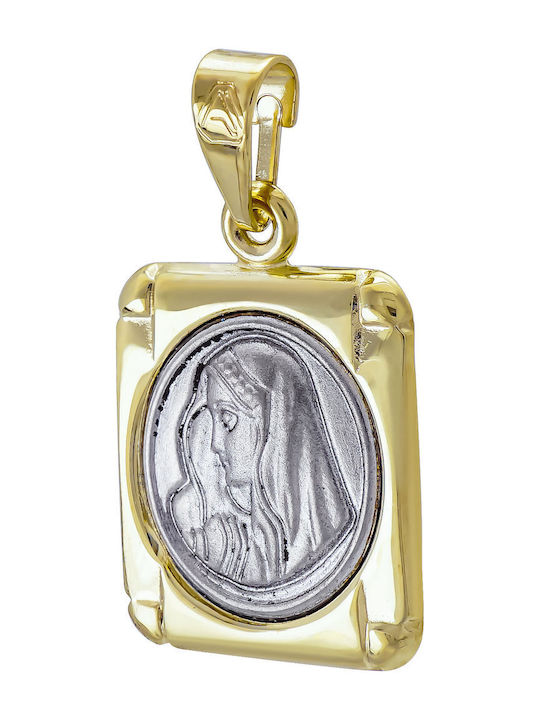 Kiriakos Gofas Pendant Constantine Coin Gold 9K