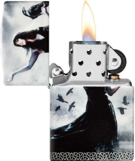 Zippo Mazzi Ветроустойчив Запалка с Пламък в Сив Цвят