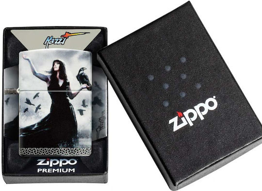 Zippo Mazzi Ветроустойчив Запалка с Пламък в Сив Цвят