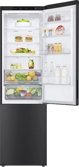 LG Kühl-Gefrierkombination 384Es Total NoFrost H203xB59.5xT67.5cm. Schwarz GBP62MCNBC