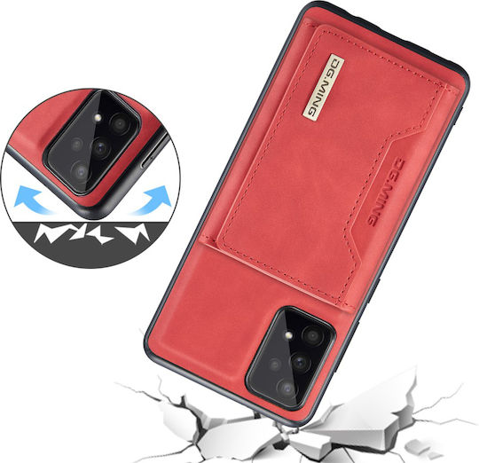 DG.MING Wallet Δερματίνης / Σιλικόνης / Πλαστικό Κόκκινο (Galaxy A53)