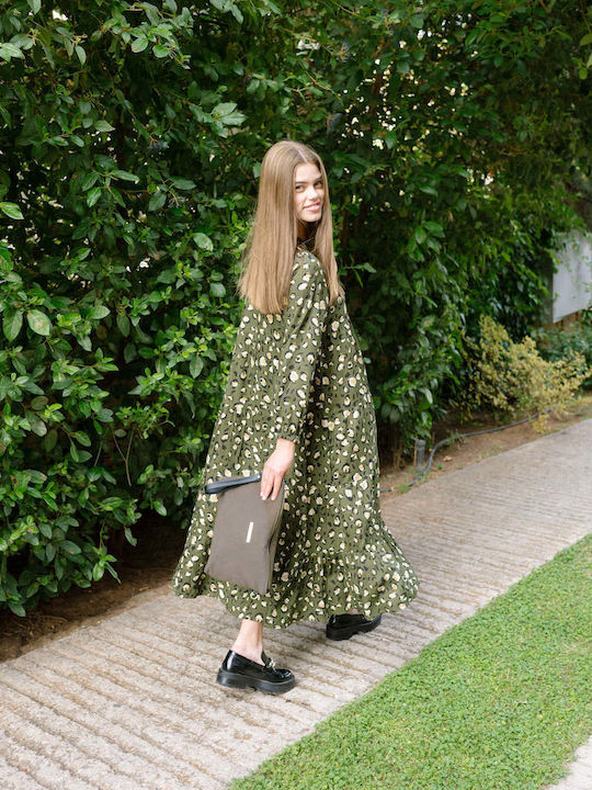 Maxi Shirt Dress Dress Animal Print