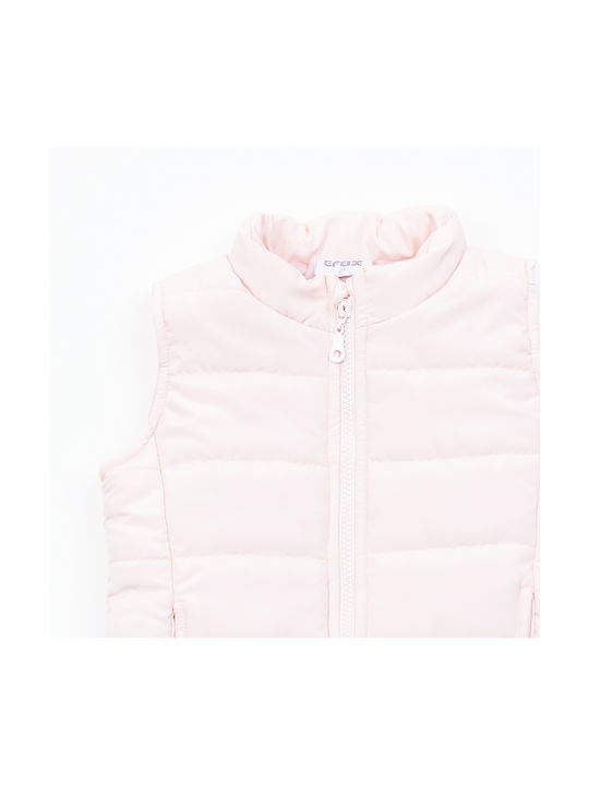 Trax Kinderjacke Ärmellos Πούδρα