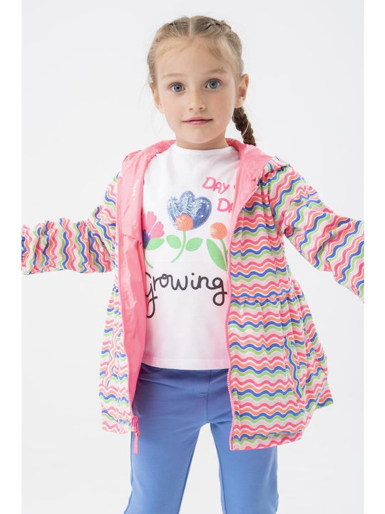 Kids' Casual Jacket Double Sided with Hood Fuchsia