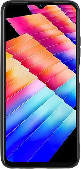 Infinix Umschlag Rückseite Silikon Schwarz (Infinix Hot 30I)