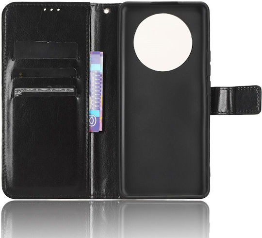Crazy Horse Wallet Δερματίνης / Πλαστικό / Σιλικόνης Μαύρο (Realme 11 Pro / 11 Pro+)