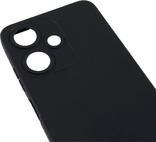 Infinix Umschlag Rückseite Silikon Schwarz (Infinix Hot 30I)