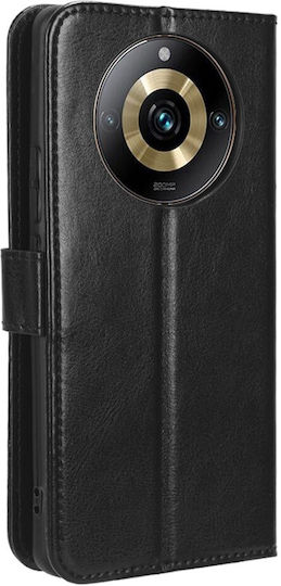 Crazy Horse Wallet Δερματίνης / Πλαστικό / Σιλικόνης Μαύρο (Realme 11 Pro / 11 Pro+)