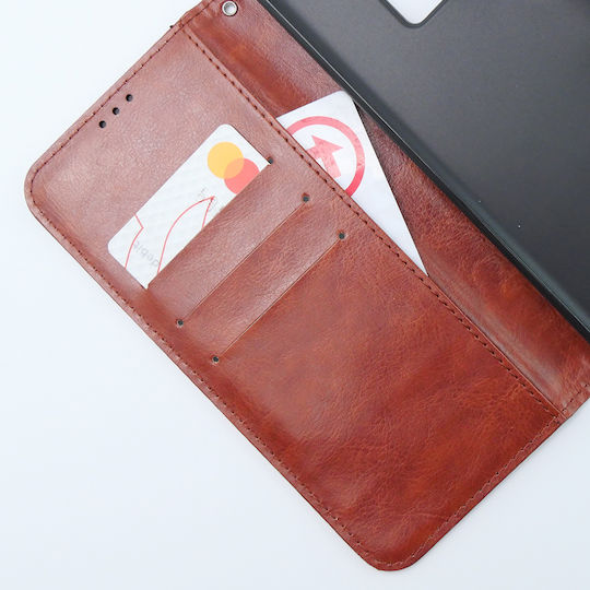 Crazy Horse Brieftasche Synthetisches Leder / Kunststoff / Silikon Braun (Xiaomi 13T / 13T ProXiaomi 13T / 13T Pro)