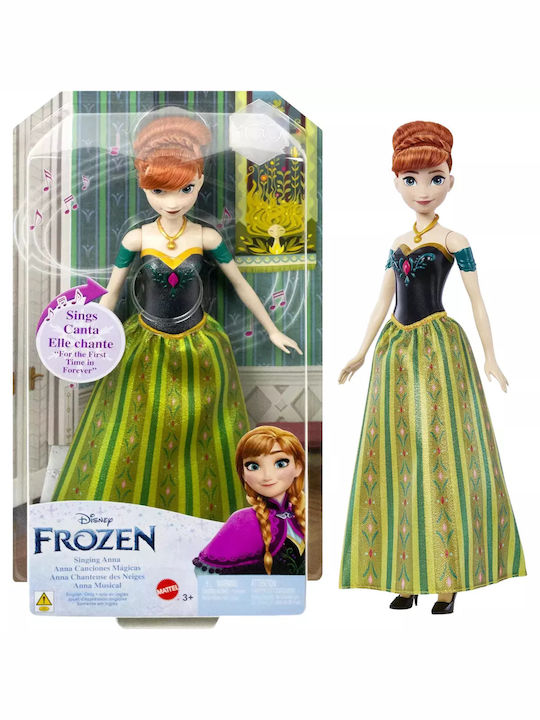 Frozen Disney Frozen, Κούκλα Anna Που Τραγουδάει Αγγλικά Mattel