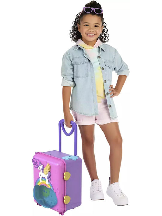 Easter Candle Polly Pocket Pollyville Suitcase Amusement Park Playset for 4+ Years Mattel