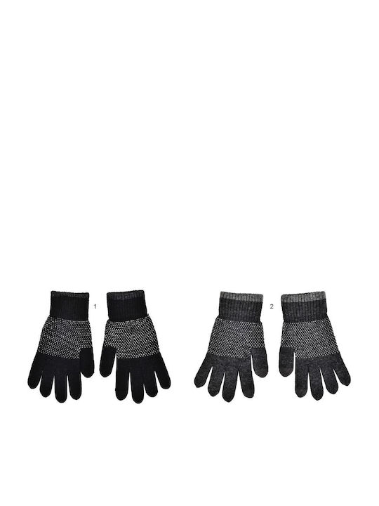 GPA Unisex Knitted Gloves Black