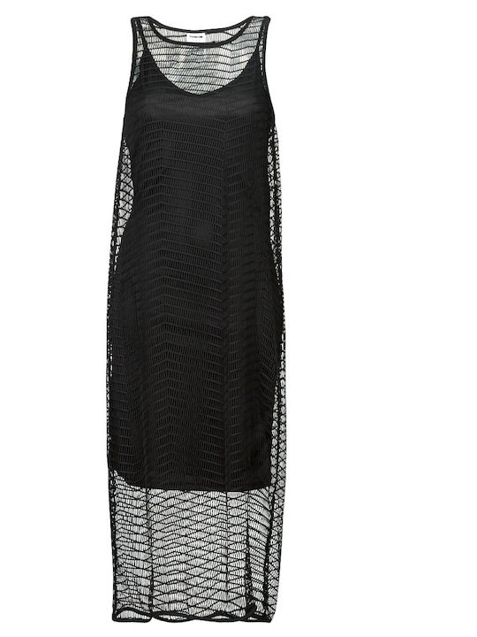 Sommer Midi Kleid Schwarz