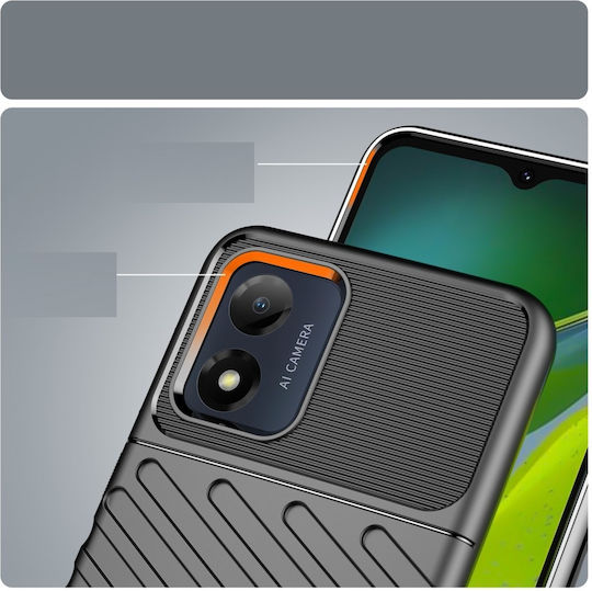 Thunder Back Cover Silicon Negru (Moto E13)
