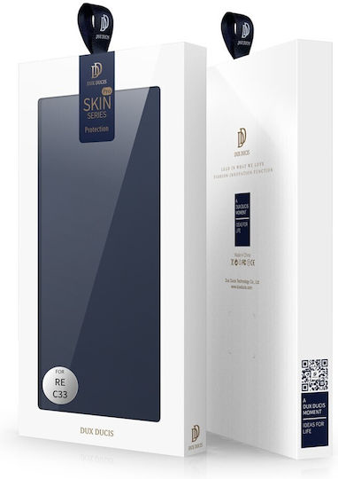 Dux Ducis Skinpro Buchen Sie Marineblau (Realme C33)