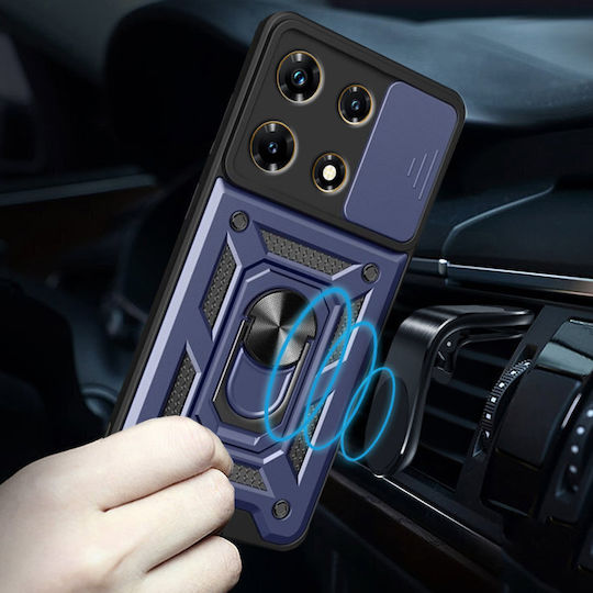 Infinix Back Cover Μεταλλικό Μπλε (Infinix Note 30 Pro, CamShield Slide)