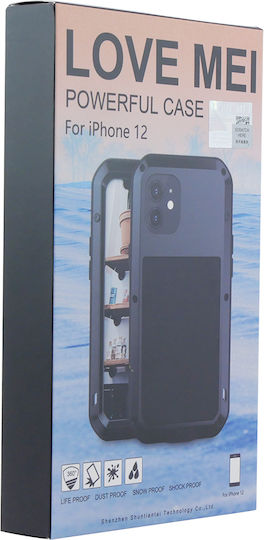 Love Mei Back Cover Μεταλλικό Κόκκινο (iPhone 12 / 12 Pro)