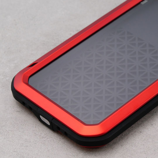 Love Mei Back Cover Μεταλλικό Κόκκινο (iPhone 12 / 12 Pro)