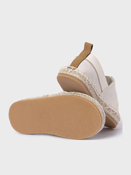 Kids Espradrilles with Hoop & Loop Closure Beige