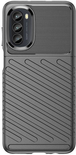 Erbord Back Cover Σιλικόνης Μαύρο (Moto G52)