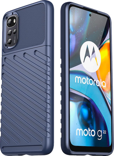Erbord Back Cover Σιλικόνης Μπλε (Moto G22)