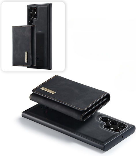 DG.MING Wallet Δερματίνης / Σιλικόνης / Πλαστικό Μαύρο (Galaxy S23 Ultra)